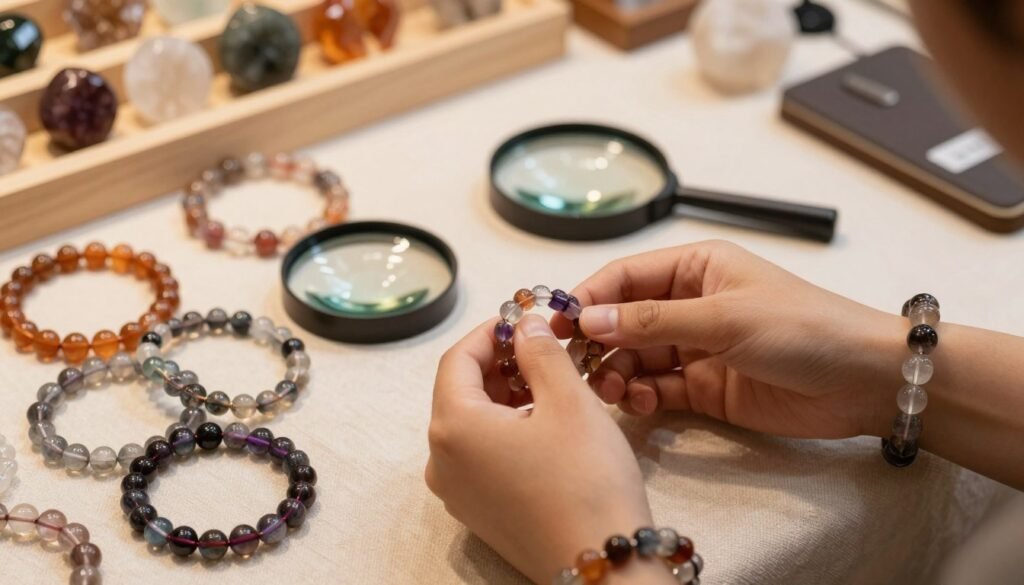 how to know if a crystal bracelet is real
